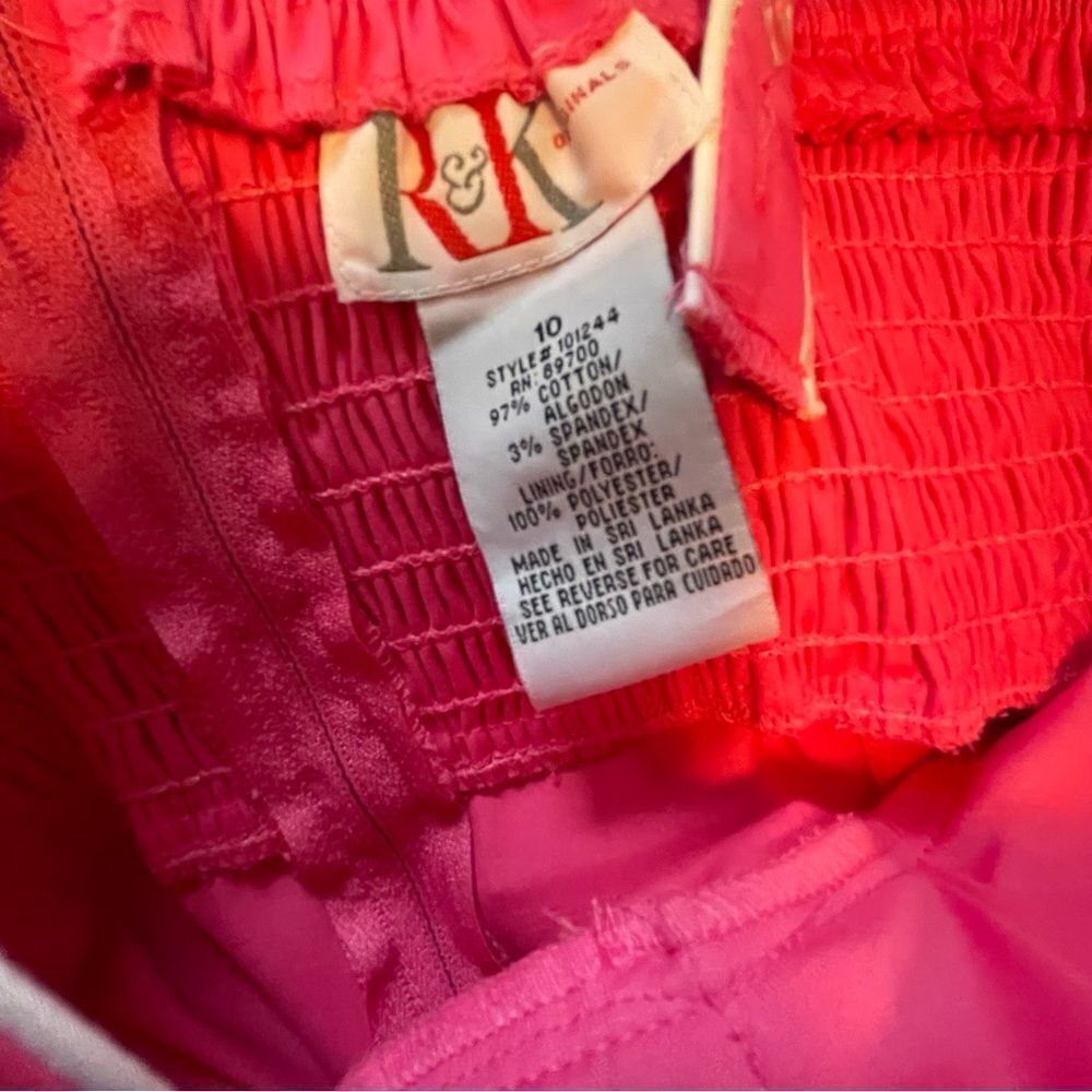 R&K originals Vintage 80s pink white summer dress tennis size 10 women’s - Picture 4 of 4